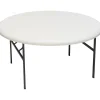 Folding Tables*ICEBERG ® IndestrucTables TOO™ 1200 Series Folding Table, 60" Round, Platinum
