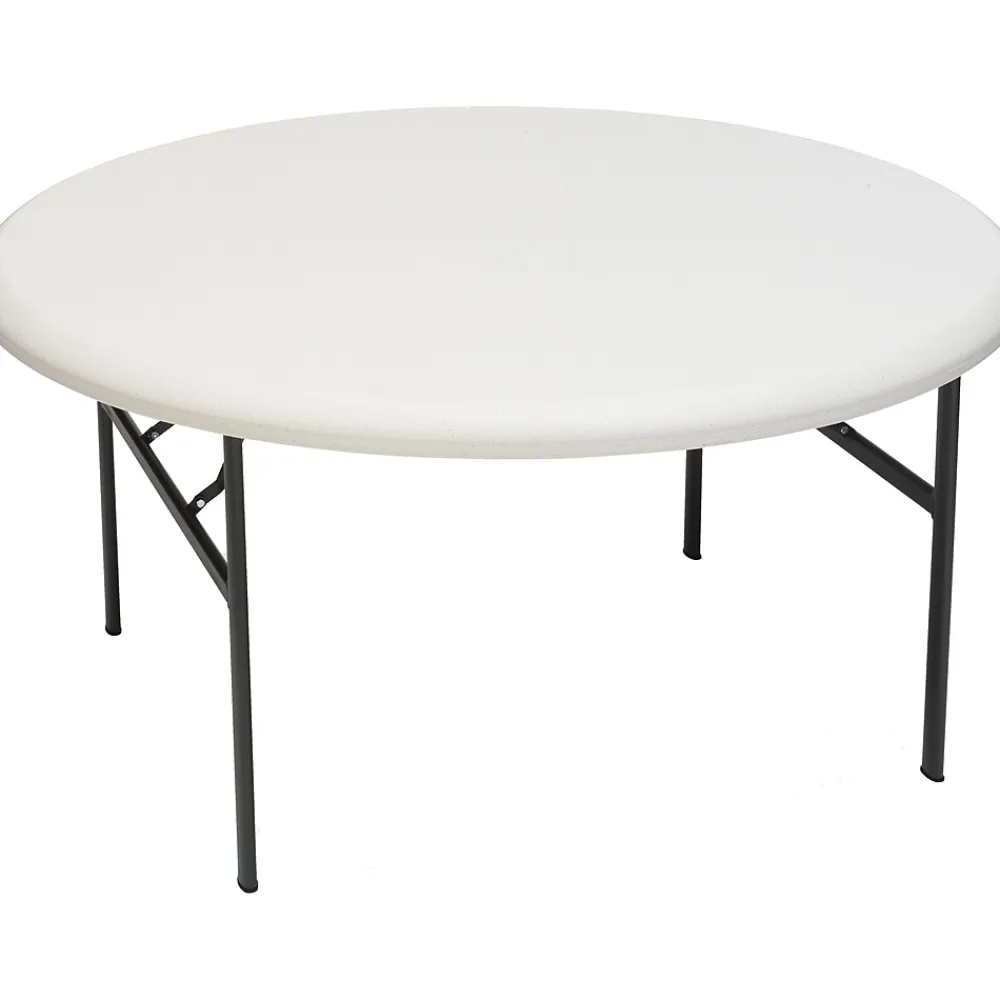 Folding Tables*ICEBERG ® IndestrucTables TOO™ 1200 Series Folding Table, 60" Round, Platinum