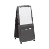 Dry Erase*ICEBERG Mobile Presentation Flip Chart Easel with Dry-Erase Surface, Charcoal, 73" x 33" x 28" (30237)