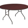Folding Tables*ICEBERG Premium Folding Table, 60"Dia., Mahogany (55264)