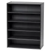 Bookcases*Iris 31.51" 5-Shelf Bookcase, Black (596985)