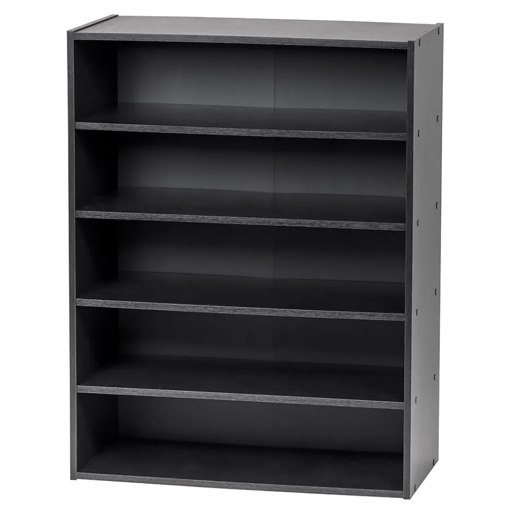Bookcases*Iris 31.51" 5-Shelf Bookcase, Black (596985)