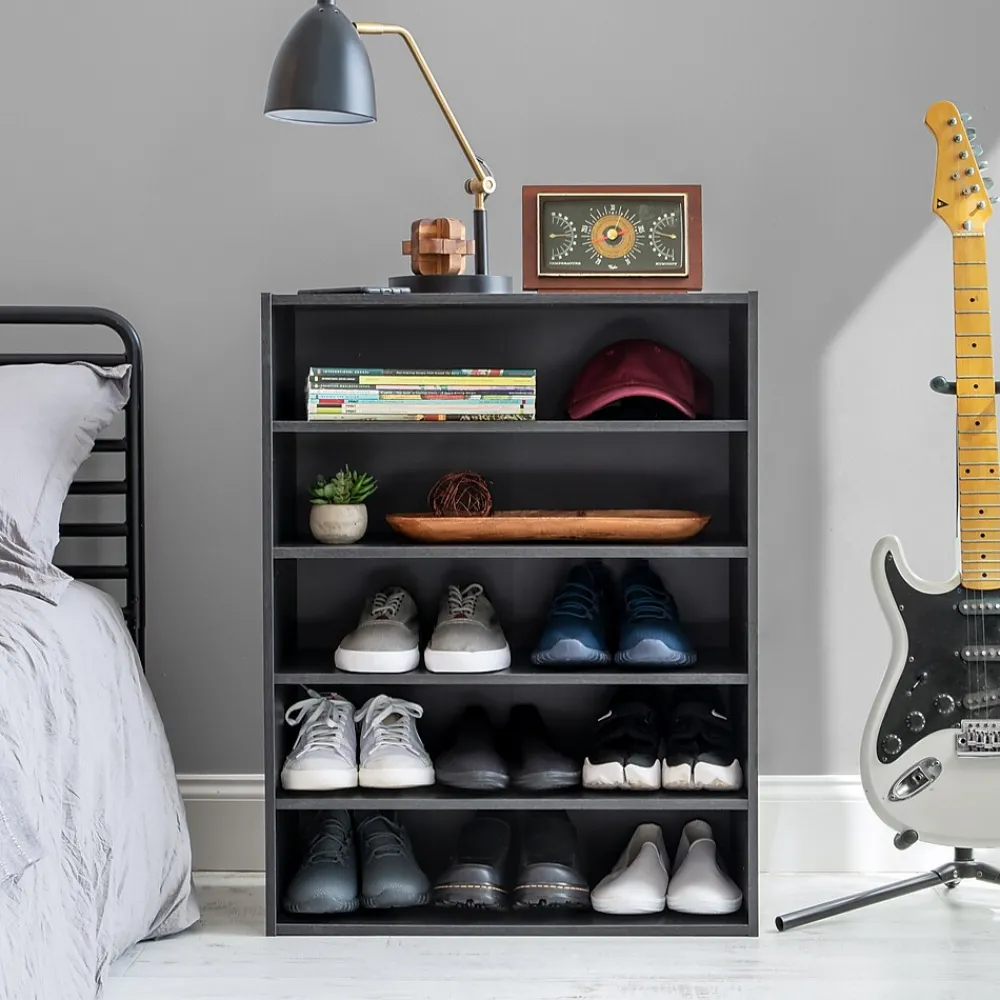 Bookcases*Iris 31.51" 5-Shelf Bookcase, Black (596985)