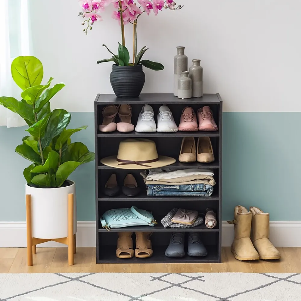 Bookcases*Iris 31.51" 5-Shelf Bookcase, Black (596985)