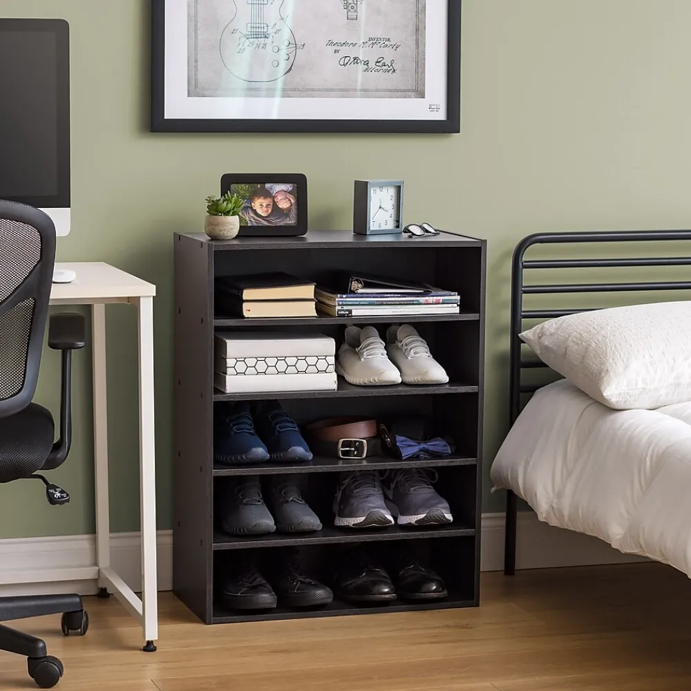 Bookcases*Iris 31.51" 5-Shelf Bookcase, Black (596985)