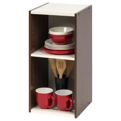 Shelving*Iris ® 11" x 23" Space Saving Shelf, Sema Series, Walnut Brown (596303)