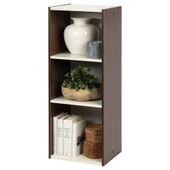 Shelving*Iris ® 13" x 34" Space Saving Shelf, Walnut Brown (596309)