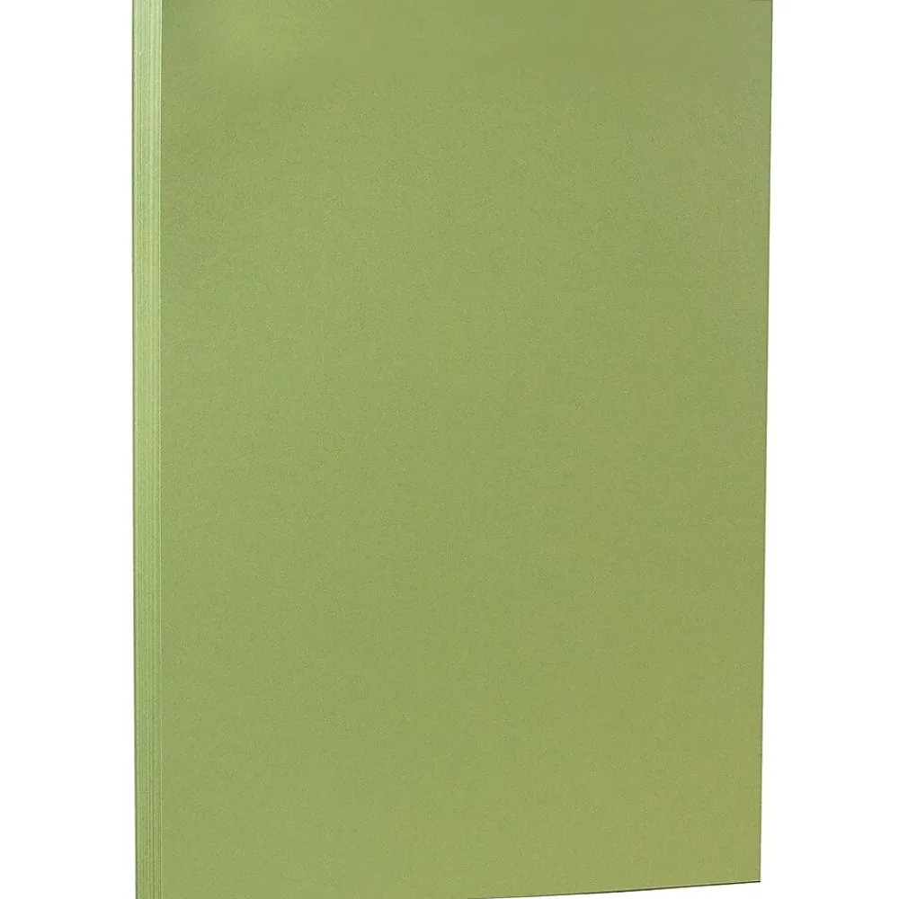 Card Stock*JAM Paper 80 lb. Cardstock Paper, 8.5" x 14", Olive Green, 50 Sheets/Pack (16729372)