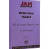 Card Stock*JAM Paper 65 lb. Cardstock Paper, 8.5" x 14", Violet Purple, 50 Sheets/Pack (16730933)