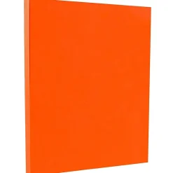 Card Stock*JAM Paper 65 lb. Cardstock Paper, 8.5" x 11", Orange, 50 Sheets/Pack (1033879)
