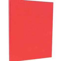 Card Stock*JAM Paper 65 lb. Cardstock Paper, 8.5" x 11", Red, 250 Sheets/Ream (101378B)