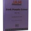 Card Stock*JAM Paper 80 lb. Cardstock Paper, 8.5" x 11", Dark Purple, 250 Sheets/Ream (364412786B)