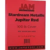 Card Stock*JAM Paper 110 lb. Cardstock Paper, 8.5" x 11", Jupiter Red Stardream, 50 Sheets/Pack (173SD8511JU285)