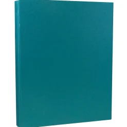 Card Stock*JAM Paper 80 lb. Cardstock Paper, 8.5" x 11", Teal, 50 Sheets/Pack (1524384)