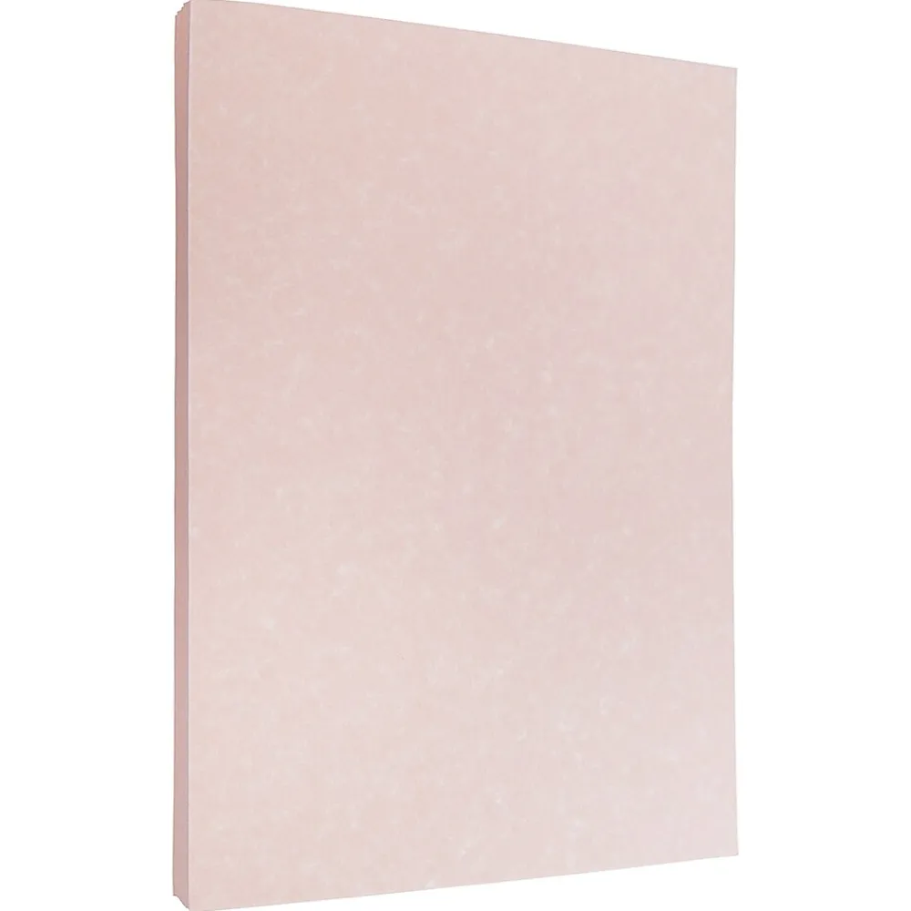 Card Stock*JAM Paper 30% Recycled Parchment Cardstock, 65 lb., 8.5" x 11", Salmon Pink, 50 Sheets/Pack (17137623)