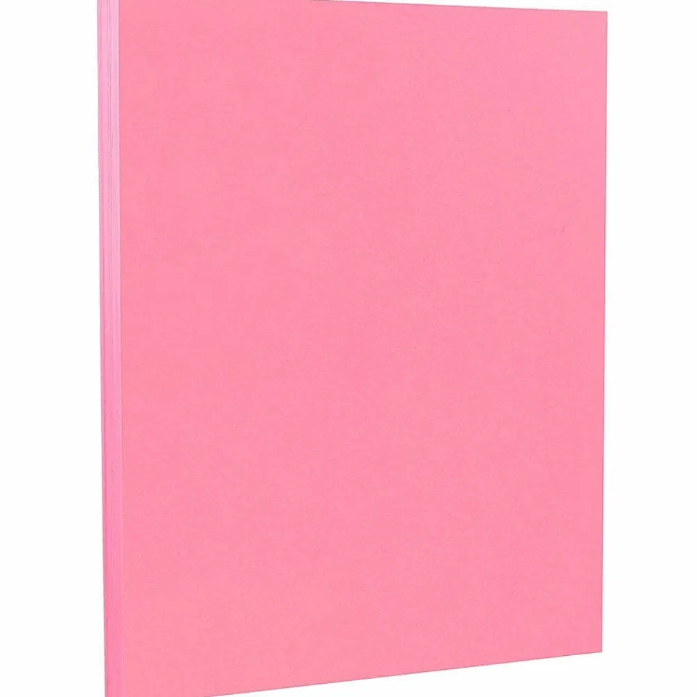 Card Stock*JAM Paper 8.5" x 11" Color Cardstock, 65lb, Ultra Pink, 100/pack (103614G)