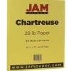 Multipurpose Paper*JAM Paper 8.5" x 11" Color Multipurpose Paper, 28 lbs., Chartreuse Green, 50 Sheets/Ream (16729223)