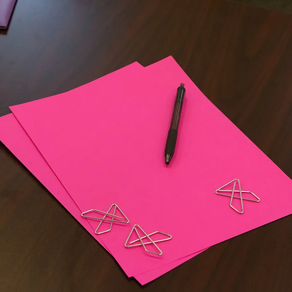 Multipurpose Paper*JAM Paper 8.5" x 11" Multipurpose, 24 lbs., Ultra Fuchsia Pink, 100 Sheets/Pack (184931)