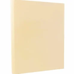 Card Stock*JAM Paper 8.5" x 11" Vellum Bristol Cardstock, 67lb, Cream, 100/pack (169824G)