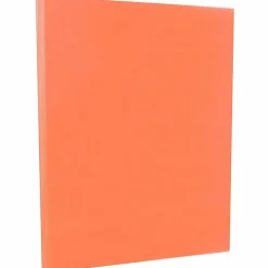 Card Stock*JAM Paper 8.5" x 11" Vellum Bristol Cardstock, 67lb, Salmon, 100/pack (169832G)