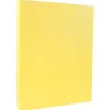 Card Stock*JAM Paper 8.5" x 11" Vellum Bristol Cardstock, 110lb, Canary Yellow, 100/pack (816917020G)