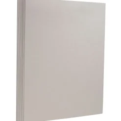 Card Stock*JAM Paper Extra Heavyweight 130 lb. Cardstock Paper, 8.5" x 11", Light Gray, 25 Sheets/Pack (296631632)