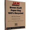 Card Stock*JAM Paper Matte 60 lb. Cardstock Paper, 8.5" x 11", Brown Kraft, 50 Sheets/Pack (LEKR120606)