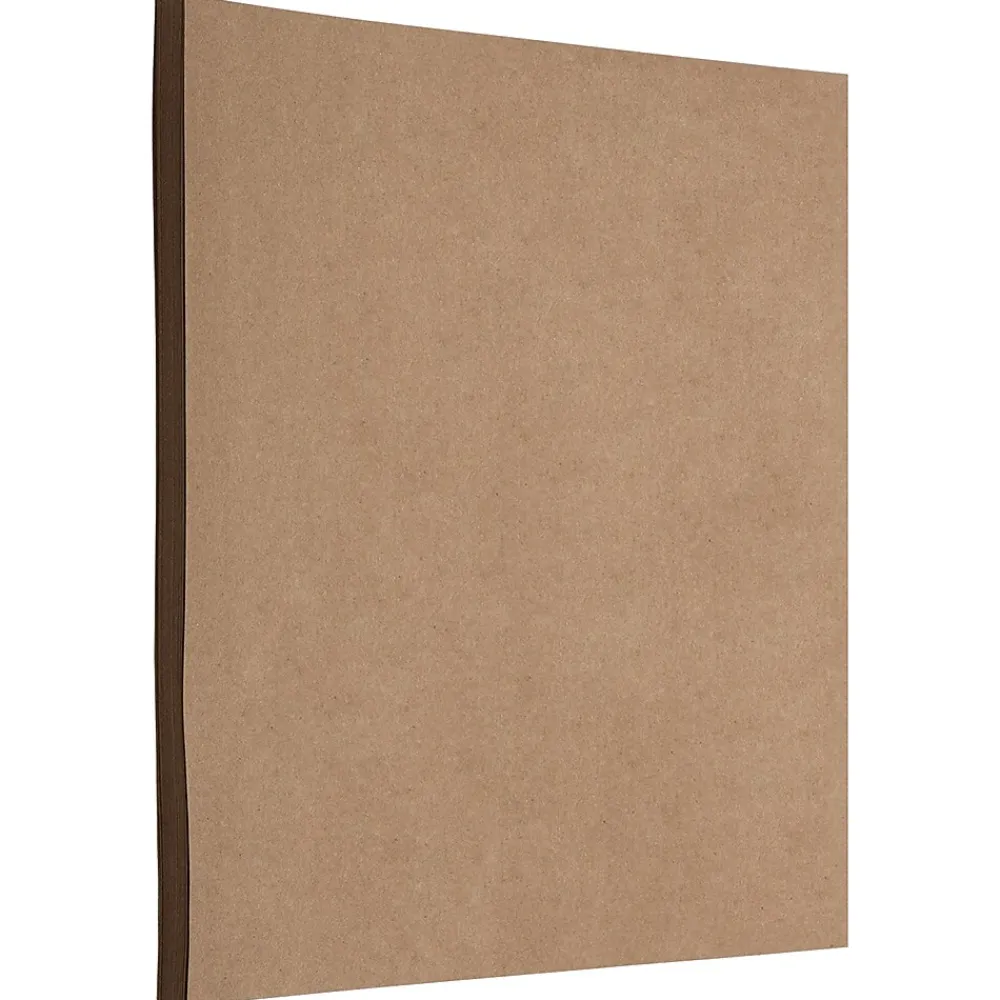 Card Stock*JAM Paper Matte 60 lb. Cardstock Paper, 8.5" x 11", Brown Kraft, 50 Sheets/Pack (LEKR120606)