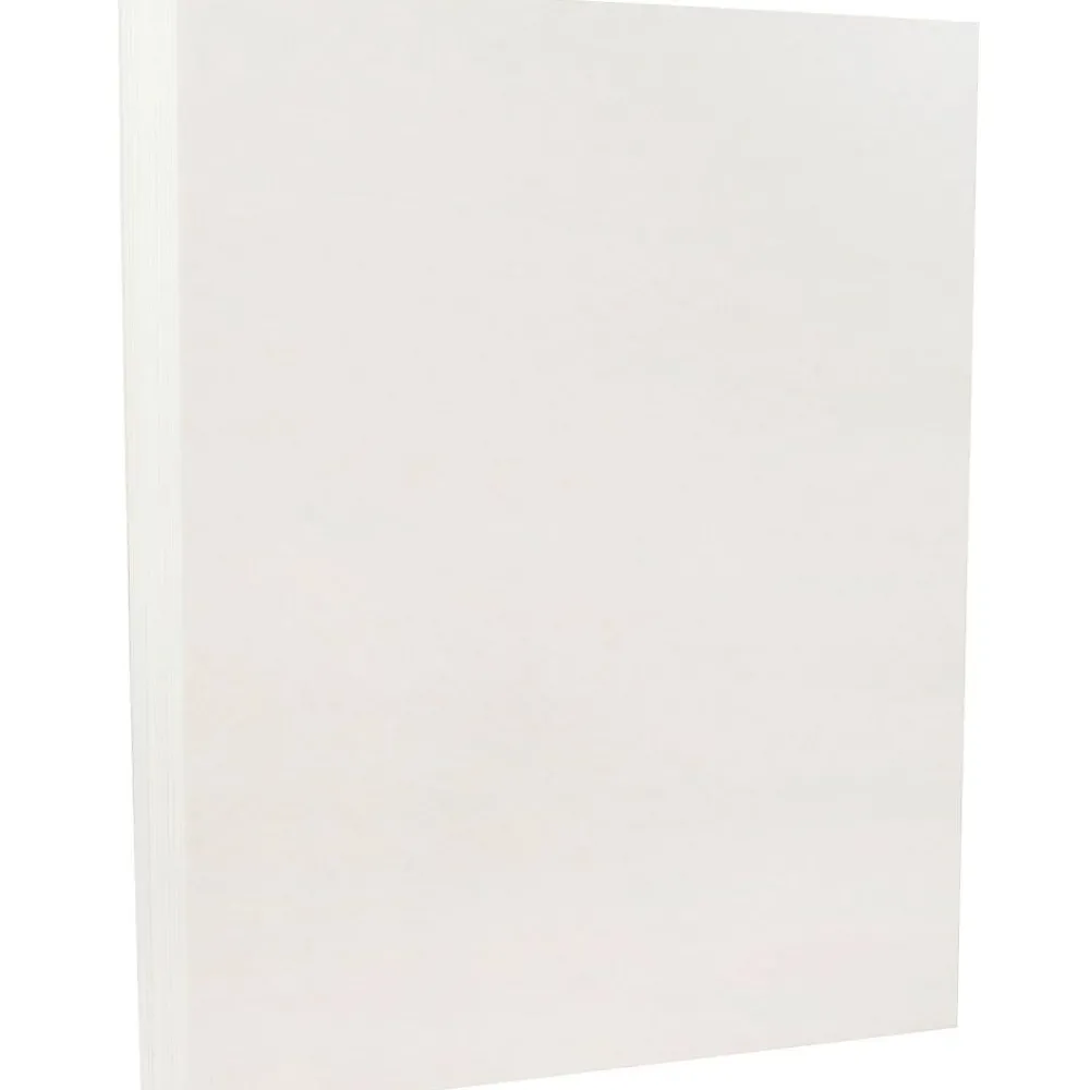 Card Stock*JAM Paper Parchment 65 lb. Cardstock Paper, 8.5" x 11", White, 50 Sheets/Pack (171114)
