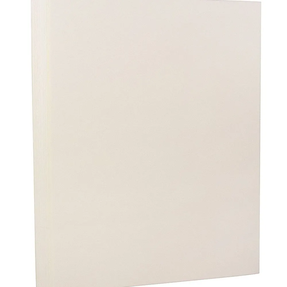 Card Stock*JAM Paper Strathmore 130 lb. Cardstock Paper, 8.5" x 11", Natural White, 25 Sheets/Pack (1196724)