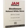 Card Stock*JAM Paper Strathmore 80 lb. Cardstock Paper, 8.5" x 11", Natural White, 50 Sheets/Pack (301115)