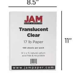 Multipurpose Paper*JAM Paper Translucent Vellum 8.5