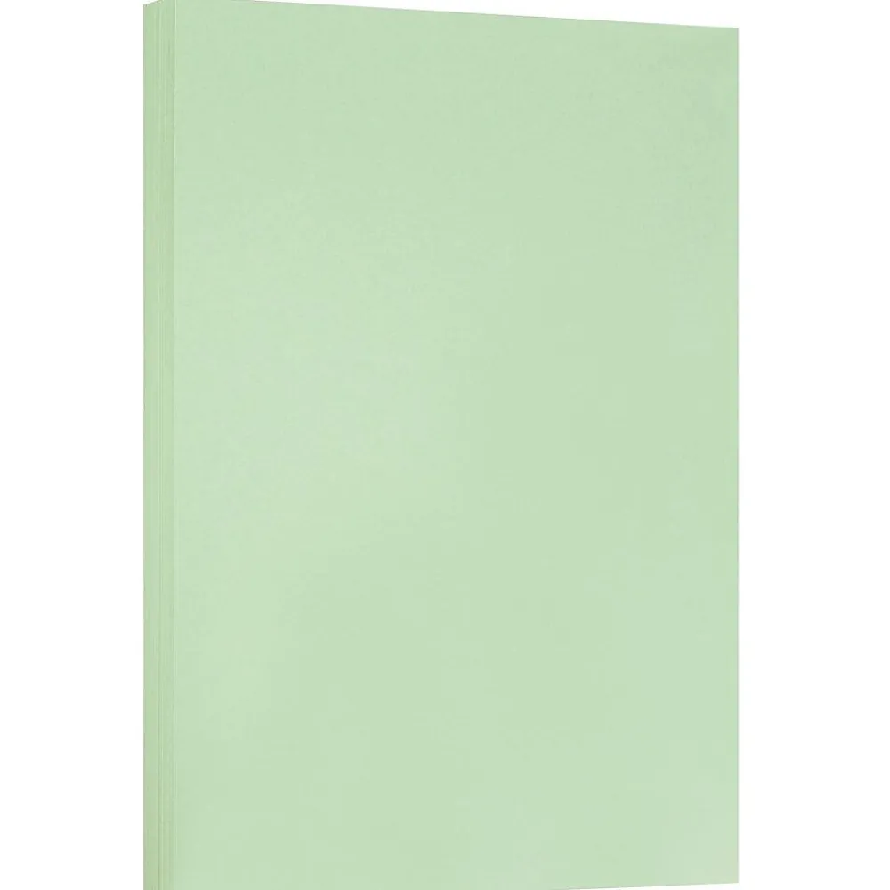 Card Stock*JAM Paper ® Vellum Bristol 67lb Cardstock, 11 x 17 Tabloid Coverstock, Green, 50 Sheets/Pack (16932836)