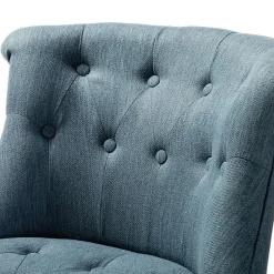 Office Chairs*Karat Home Armless Fabric Swivel Task Chair, Blue (HOFMSY0096-BLUE)