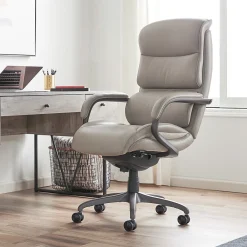 Ergonomic Chairs*La-Z-Boy Aberdeen Bonded Leather Executive Chair, (LF51122) Beige