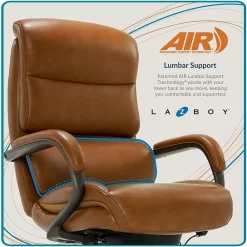 Ergonomic Chairs*La-Z-Boy Aberdeen Ergonomic Bonded Leather Swivel Computer and Desk Chair, (51545-CAM) Camel