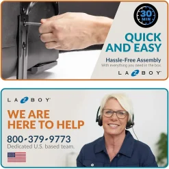 Ergonomic Chairs*La-Z-Boy Aberdeen Ergonomic Bonded Leather Swivel Computer and Desk Chair, (51545-CAM) Camel