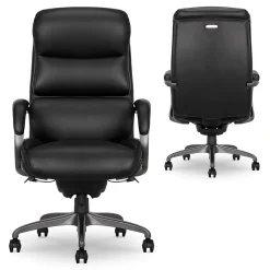 Ergonomic Chairs*La-Z-Boy Aberdeen Leather Computer and Desk Chair, (51545) Black