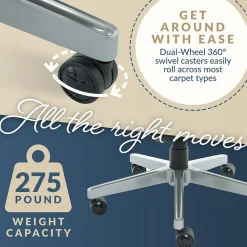 Ergonomic Chairs*La-Z-Boy Alton Ergonomic Bonded Leather Swivel Executive Chair, (60029-DS) Blue