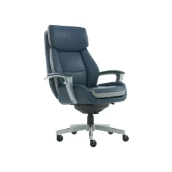 Ergonomic Chairs*La-Z-Boy Alton Leather Executive Chair, Steel Blue/Light Gray (60029) Steel Blue/Gray