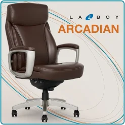 Ergonomic Chairs*La-Z-Boy Arcadian Bonded Leather Executive Chair, (60008) Brown