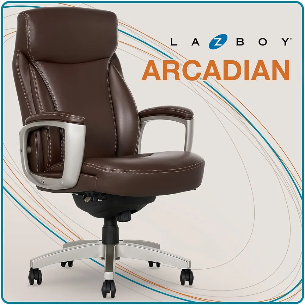 Ergonomic Chairs*La-Z-Boy Arcadian Bonded Leather Executive Chair, (60008) Brown