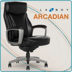 Ergonomic Chairs*La-Z-Boy Arcadian Bonded Leather Executive Chair, (60009) Black
