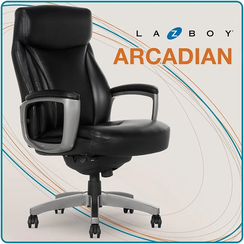 Ergonomic Chairs*La-Z-Boy Arcadian Bonded Leather Executive Chair, (60009) Black