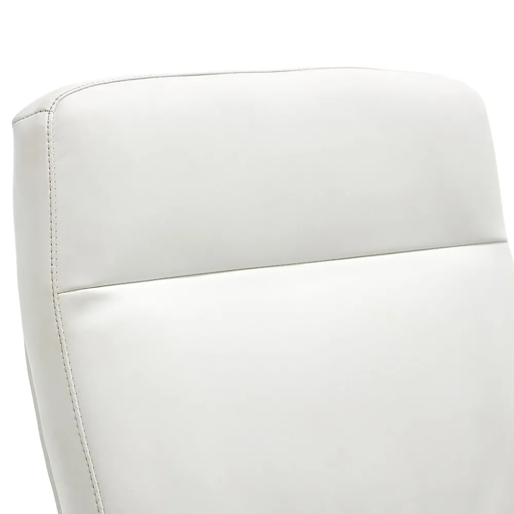 Office Chairs*La-Z-Boy Baylor Ergonomic Faux Leather Swivel Executive Chair, White (CHR10085A)
