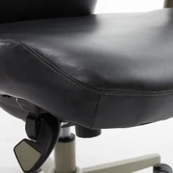 Office Chairs*La-Z-Boy Baylor Ergonomic Faux Leather Swivel Executive Chair, Black (CHR10085B)