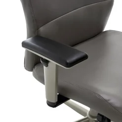 Office Chairs*La-Z-Boy Baylor Ergonomic Faux Leather Swivel Executive Chair, Gray (CHR10085C)