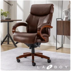 Ergonomic Chairs*La-Z-Boy Bradley Bonded Leather Executive Chair, Roasted Chestnut (44762) Brown