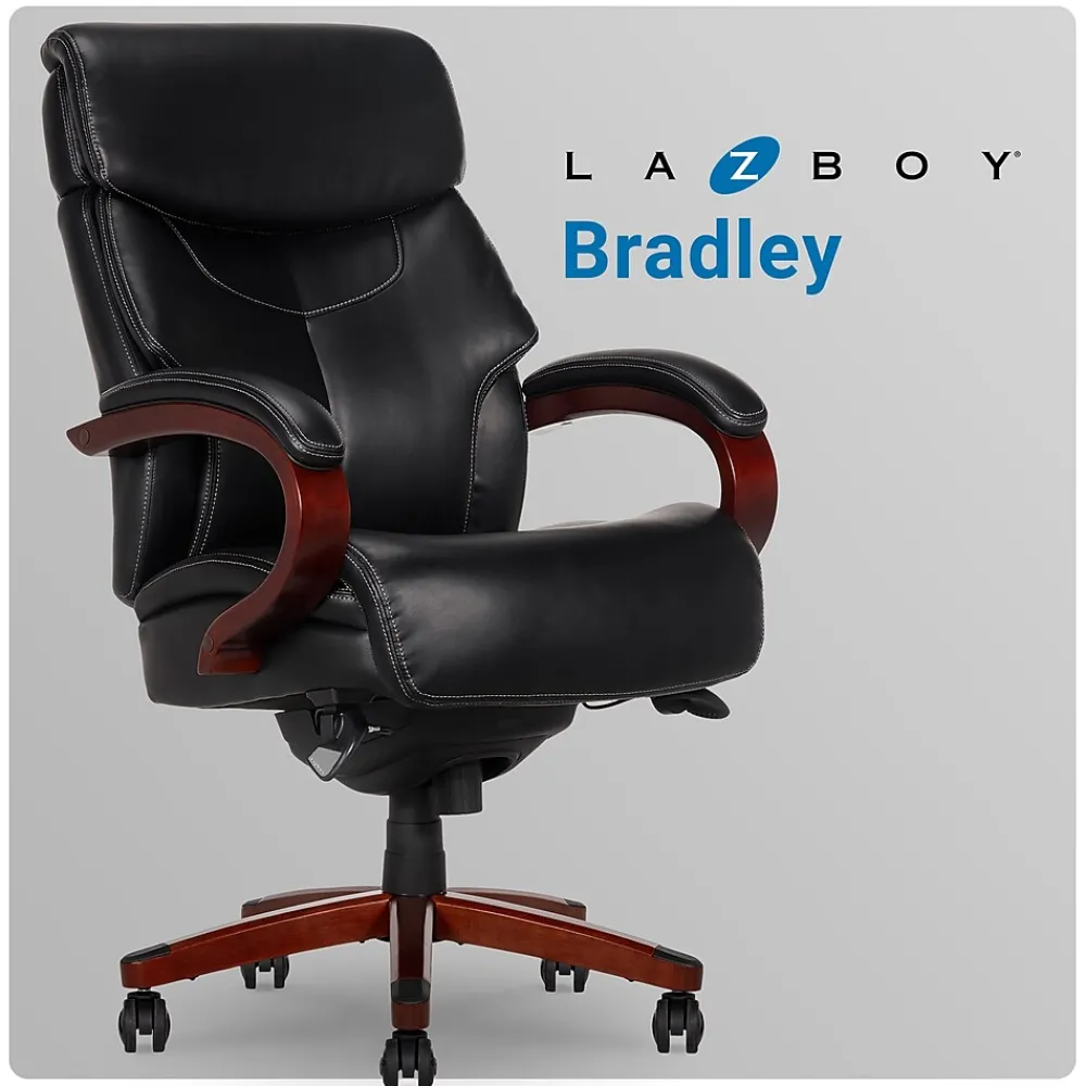 Ergonomic Chairs*La-Z-Boy Bradley Bonded Leather Executive Chair, (46089-CC) Black