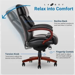 Ergonomic Chairs*La-Z-Boy Bradley Bonded Leather Executive Chair, (46089-CC) Black